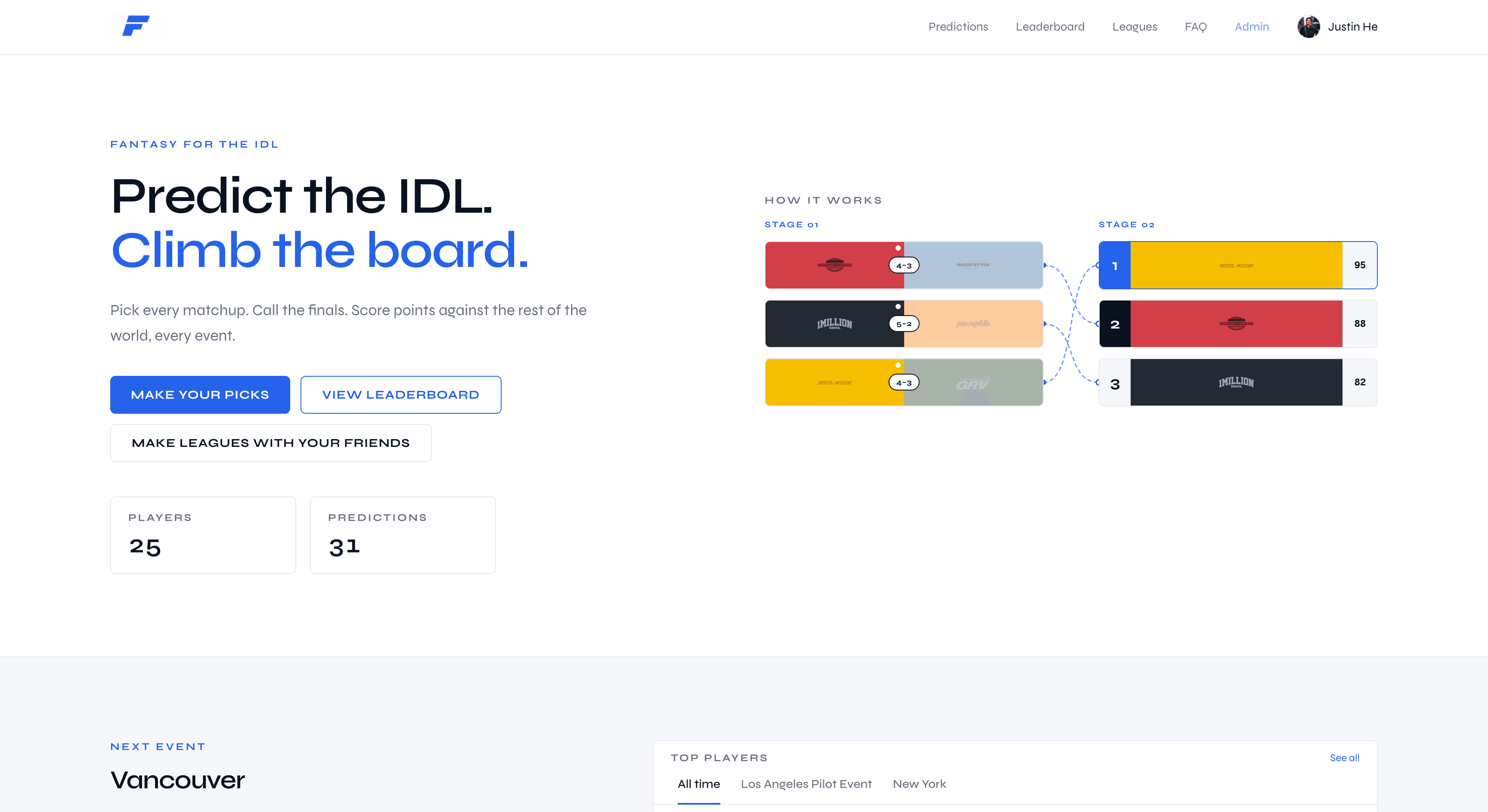 Fantasy IDL screenshot